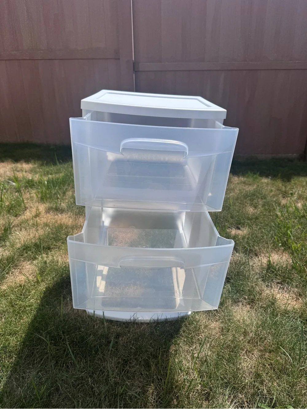White Plastic 3-Drawer Storage Organizer - Stackable Home Storage